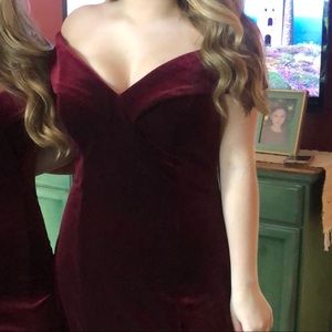 Velour gown